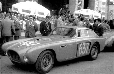 Eugenio Castellotti i Ivo Regosa - Ferrari 340 Mexico berlinetta Vignale.